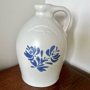 PFALTZGRAFF YORKTOWNE HANDLED POTTERY STONEWARE CROCK WHISKEY JUG LAMP BASE
